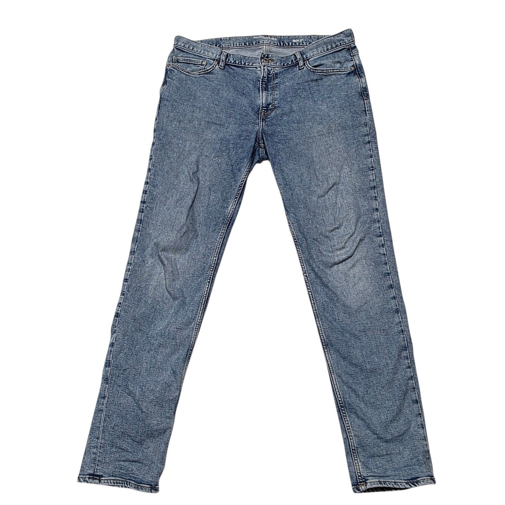Banana Republic Washwell Traveler Slim Fit Jeans Mens 38x34 Blue Denim Stretch